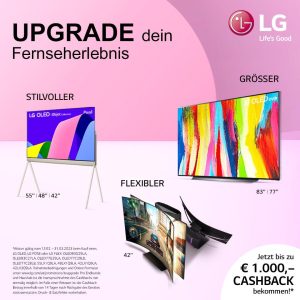 LG startet die Cashback Promotion ,,TV Upgrade