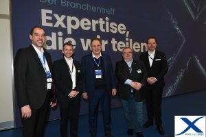 Die Geschäftsführer von Rexel Austria und ElectronicPartner nutzten die REXEL expo, um ihre Vertriebspartnerschaft nun auch persönlich zu besiegeln.