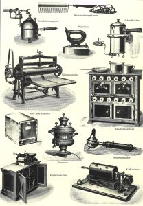 1900 umfasste der Katalog der Elektra Bregenz AG rund 2000 Produkte, welche in Handarbeit hergestellt wurden.