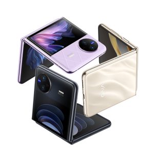 Das vivo X Flip kommt in drei Farben auf den chinesischen Markt: Rhombic Purple, Silk Gold und Diamond Black.