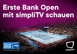 simpliTV präsentiert heuer erstmals als offizieller Partner der Erste Bank Open die Highlights des größten heimischen Tennis-Spektakels.