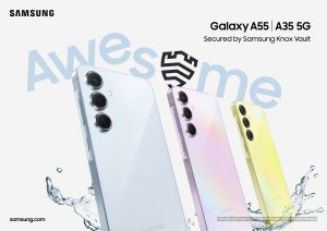 Das Galaxy A55 5G und das Galaxy A35 5G können im ausgewählten österreichischen Handel ab sofort in den Farben Awesome Navy, Awesome Iceblue, Awesome Lilac und Awesome Lemon bestellt werden.