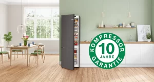 Die 10-Jahre-Kompressorgarantie gilt für alle Kühl- und Gefriergeräte der Marken Bosch, Siemens und Neff, die seit ab dem 1. April 2024 gekauft wurden.