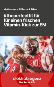 Einen Vitaminkick zur EM soll die neu Kühlschrank-Kampagne der Marke elektrabrenz liefern.