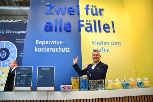 Wertgarantie-GF Vertrieb Thilo Dröge will auch dieses Jahr wieder dem Fachhandel ein starkes Doppel in Linz präsentieren: den Reparaturkostenschutz und Mieten statt kaufen.