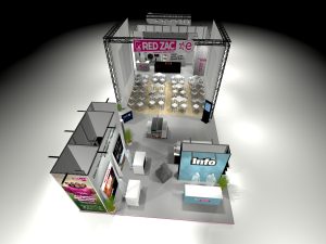 So wird der RED ZAC Messestand 2026 aussehen.